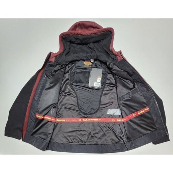 Harley-Davidson 120th Anniversary Deflector Riding Fleece Hooded Jacket (L) - Picture 9 of 11